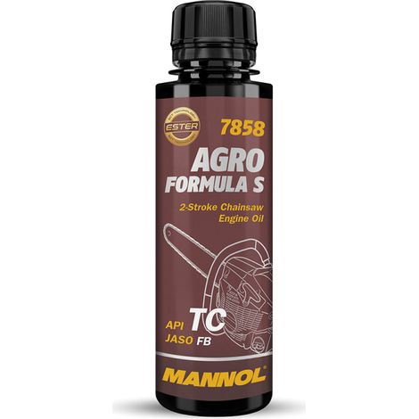 Aditif moteur 2‑temps pour tronçonneuse MANNOL Agro Formula S 7858 – 120 ml (1/2)