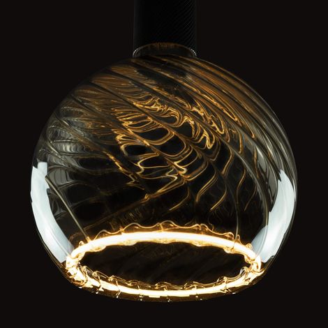 Source lumineuse de conception Floating torsion de fumée - 6W - E27 - 300lm - 1900K - Ø 20cm - SG-55071