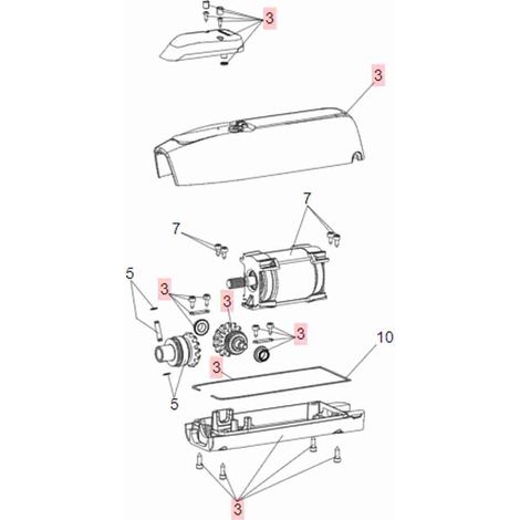 63003348 Gruppo Corpi Mistral/sirocco Genius 63003348 Ricambio Originale Automazione