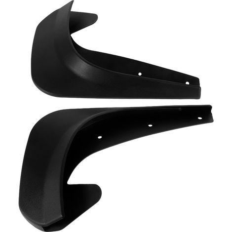 boue de voiture 2 pièces plastique noir souple protection (1/5)