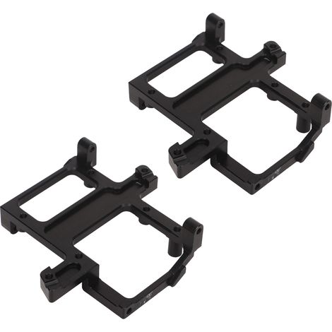 Support de servo de boîte de vitesses pour voiture RC, en alliage d'aluminium, pour véhicule tout-terrain RC, noir. (1/5)