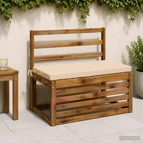 vidaXL 2-Piece Bench Cushions SOEST 2 pcs 100% Polyester Cream (1/5)