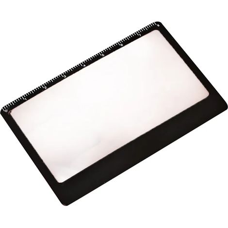 Lente d'ingrandimento portatile 3x ultra sottile ad alta definizione, stile mappa, specchio da lettura per esterni - nera (1/5)
