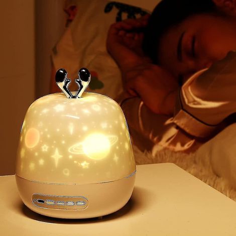 Veilleuse étoilée, projecteur musical, veilleuse musicale pour enfants, chargement USB, rotation à 360°, cadeau d'anniversaire (1/3)