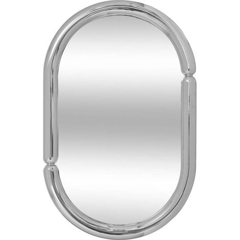 Specchio da parete micaela argento 55x35cm - Atmosphera créateur d'intérieur