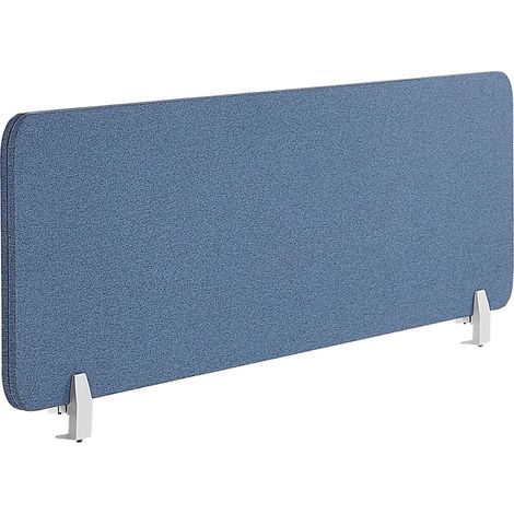 Panneau Acoustique en PET avec Revêtement en Tissu 120 x 40 cm Accessoire de Bureau Bleu Wally (1/5)