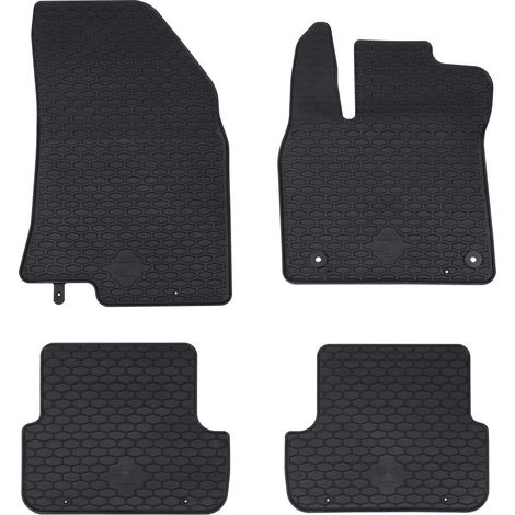 Car Mat 4 pcs Black suitable for SANDERO 2020- Rubber vidaXL