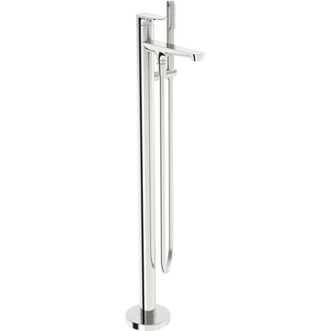 HANSA HA Miscelatore monocomando vasca a pavimento HANSAGENESIS - 3783 Rosone rotondo a 1 getto cromo, 37832063
