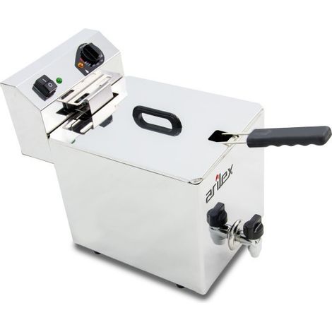 Friteuse électrique - 10L - Avec robinet - Arilex (1/4)