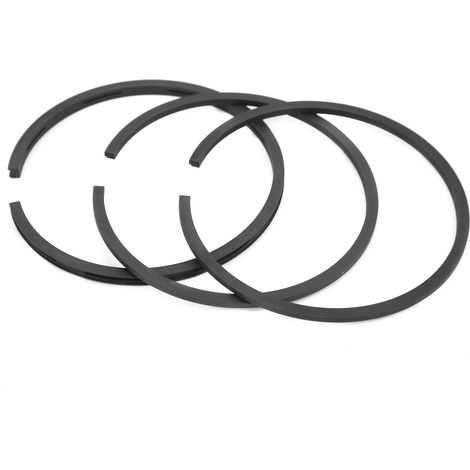 Lot de 3 segments de piston de 70 mm pour compresseur d'air 10 CV, compatible avec les moteurs 0,67/1,13 et 7,5 kW.