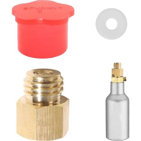 Adaptateur Co2 Rapide Eau Gazeuse Filetage, Co2 Adaptateur Bouteille Gaz, Daptateur de Recharge de Co2, pour Connexion Rapide Soude ou Co2 (1/5)