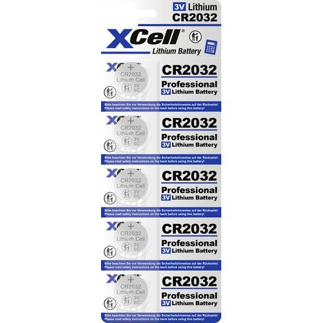 XCell Pile bouton CR 2032 3 V 5 pc(s) 220 lithium (1/2)