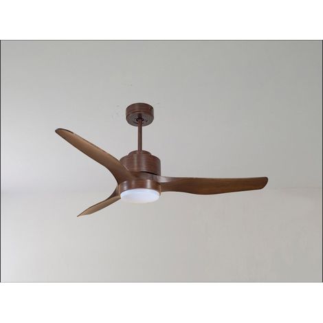 Twist , Ventilateur déstratificateur d'air, pales bois clair 132 Cm, moteur noir sans lumière (1/5)