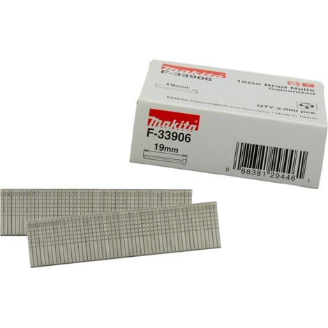 MAKITA F-33906 (pkt 2000) Brad nails 19mm