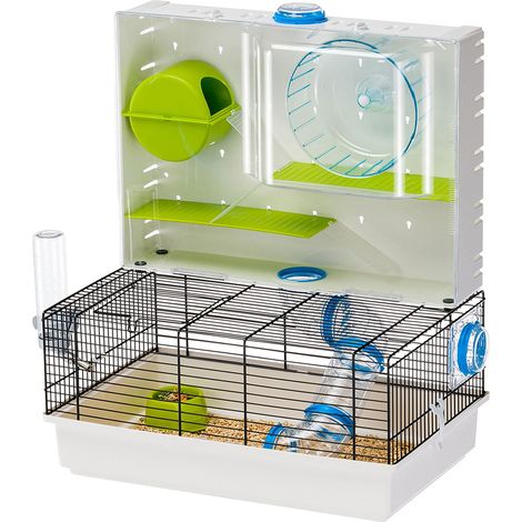 Ferplast OLIMPIA Gabbia modulare per criceti e topolini con area gioco. Variante OLIMPIA - Misure: 46 x 29.5 x h 54 cm - (1/3)