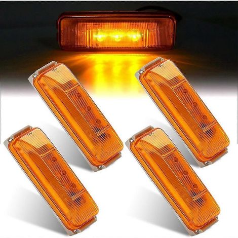 1 ensemble de feux de stationnement/garde-boue LED universels pour remorque/camping-car, kit de feux de position latéraux universels, 12 V-24 V (1/4)