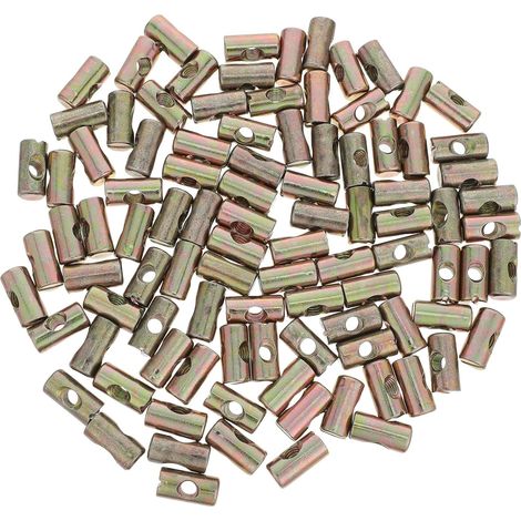 100 écrous cylindriques à tête cruciforme - Fixations de support pour l'assemblage de berceaux et la réparation de joints de chaises - Kit de montage d'écrous cylindriques pour (1/5)