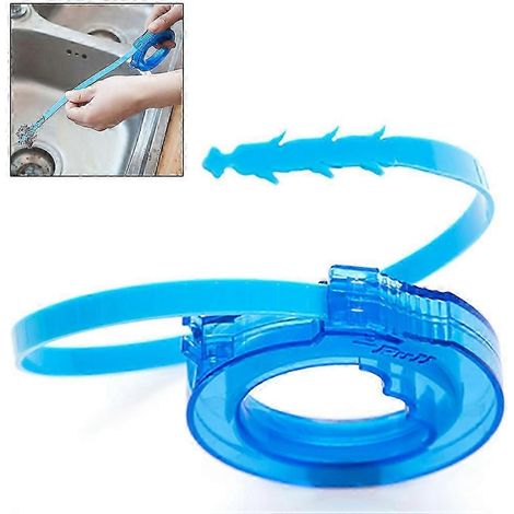 Haarentfernungsstab fürs Badezimmer, Abflussreinigungswerkzeug für Waschbecken, Duschen und Toiletten, effektiver Rohrreiniger (1/5)