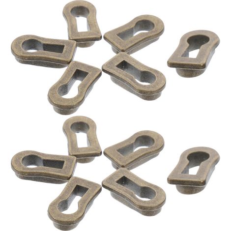 Uonlytech Lot de 12 cache-serrure ovales décoratifs en alliage (1/5)