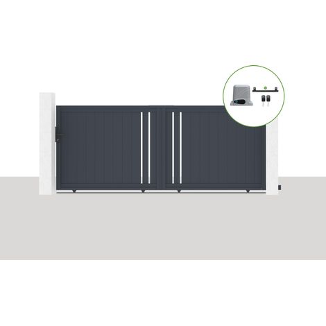 Portón eléctrico corredero 3,5x1,4m GIONA + motorización RANGER C300 (1/5)