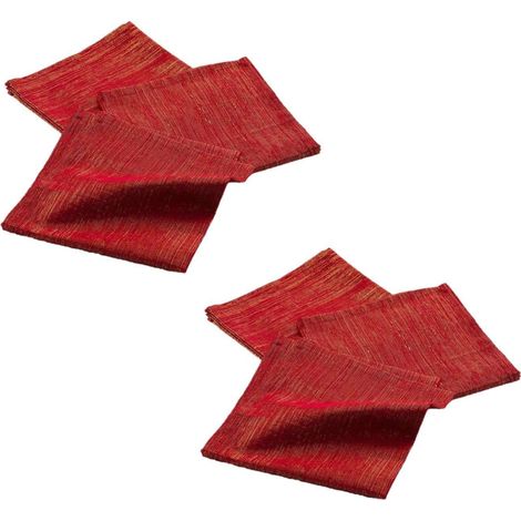 Lot de 6 serviettes fils métallisés (1/4)