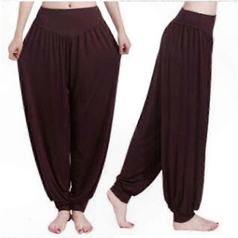 Locker sitzende Haremshosen für Damen, ideal zum Entspannen, Tanzen, Yoga und für den Boho-Stil fließender und bequemer Schnitt. (1/5)