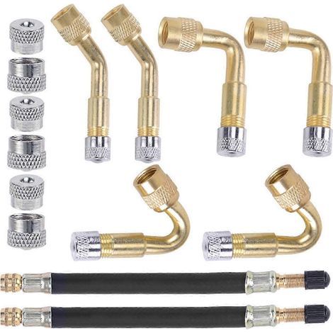 Rallonge flexible pour valves de pneus de véhicules (voitures et camions) (1/5)