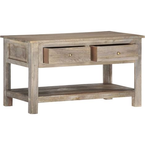 Maison Exclusive - Couchtisch 82x52x47 cm Massivholz Mango
