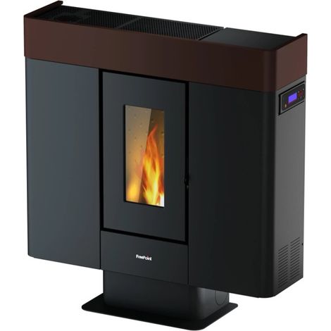 Poêle à granulés étanche 10 kW – Capacité de chauffe 285 m³ – Sortie des fumées Ø 80 mm – Classe énergétique A+ – Flamme verte 7 étoiles – Freepoint