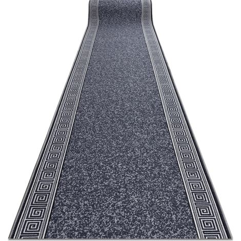 Läufer Antirutsch GREK griechisch, rutschfest grau 100cm grey 100x200 cm