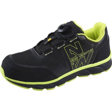 NURMI CHAUSSURES BASSES DE SÉCURITÉ 7076 Noir , Jaune fluo 46 (1/5)