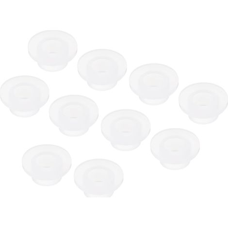 10Pcs Passe Fils en Caoutchouc en Forme de T Diamètre de Montage 19mm, ID 14mm, Hauteur 13mm Transparent Protection d'Étanchéité Passe-Câbles Flexibles pour Tuyau de Câble (1/5)