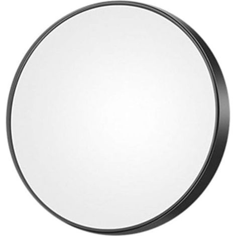 Loupe - Petit miroir - Grossissement x10 - Miroir de maquillage - Miroir de rasage - 8,8 cm - Noire (1/5)