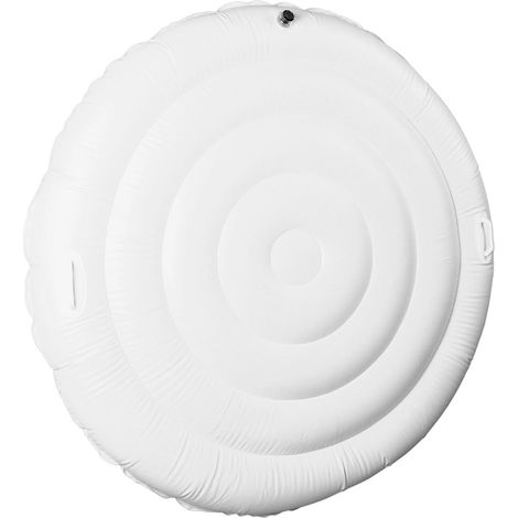 Couverture gonflable pour spa rond de 1,65 m (5,4 pi) en PVC, pliable, avec système anti-pluie et couvercle à économie d'énergie pour une utilisation extérieure. (1/5)