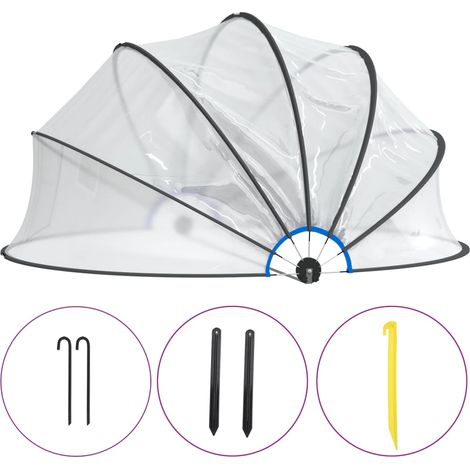 vidaXL Rundpool-Dom 467x234 cm PVC