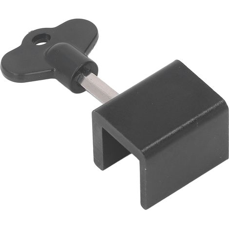 Verrou de porte coulissante 15 pièces avec clé, sécurité enfant fenêtre, réglable trou unique, verrou noir pour maison (1/5)
