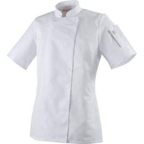 Veste de cuisine femme manches courtes Robur Unera polycoton Blanc XXL. (1/2)