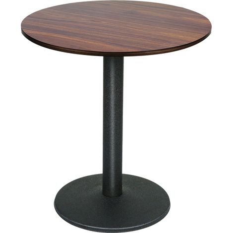 Table ronde de style industriel rétro, Table de Bar, Table à Manger, Table de Bistro Café Bar Salle à Manger, 60x60x72cm (1/5)