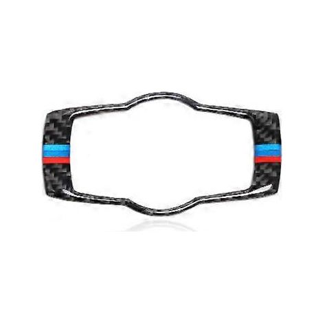 Autocollants en fibre de carbone pour boutons de commutateurs de phares, élégants et discrets, pour BMW Série 3 E90 E92 E93. Accessoires intérieurs pour voiture.