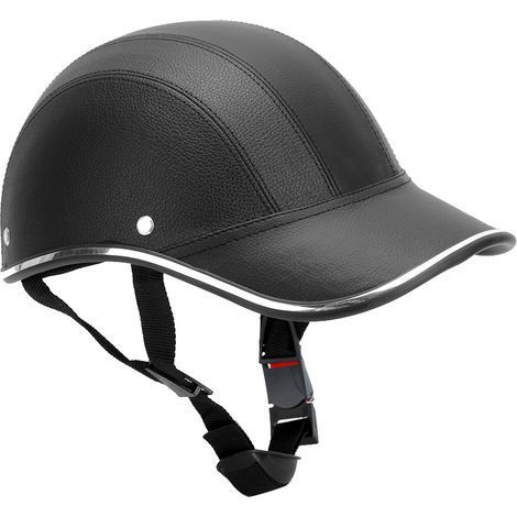 Casque de moto sécurité hommes femmes Portable résistant aux chocs ABS (noir A0322) (1/5)
