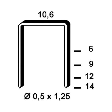 Agrafes PF-12 INOX