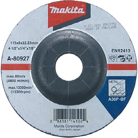 D-74485 Dischi per sbavatura METAL 115x6,0x22,23mm