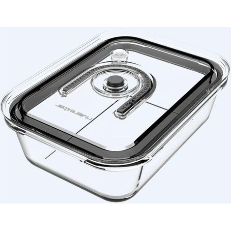 Riviera Vakuumdose aus transparentem Glas