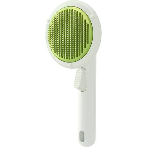 Cat Grooming Pin – Green Sunflower Shape
