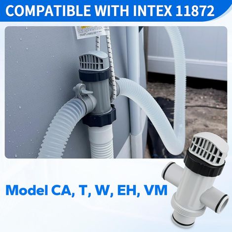 Vanne à piston Intex 11872 – Double entrée pour piscine, remplacement de vanne, composant essentiel (1/5)