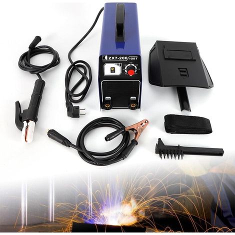 20-120A IGBT Inverter Schweißgerät Elektro Schweißgerät Wechselrichterschweißer Schweißinverter Elektrodenschweißgerät Elektroschweissgerät Satz Einphasig 220V DC für Kohlenstoffstahl, Edelstahl