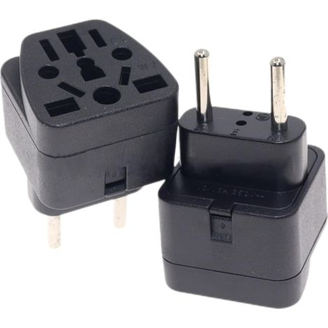 Adaptateur Prise Universel,Adaptateur Universel vers France,Adaptateur Universel vers France Voyage International vers France pour Anglaise UK,USA,Canada,Chine,Australie,Italie,Suisse,1PC (1/5)