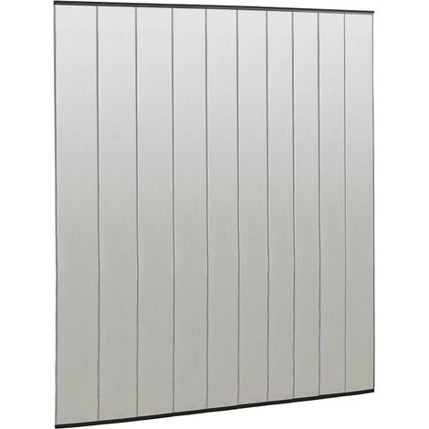 vidaXL Mosquitera para puerta 10 pzas cortina de malla negro 240x240cm (1/2)