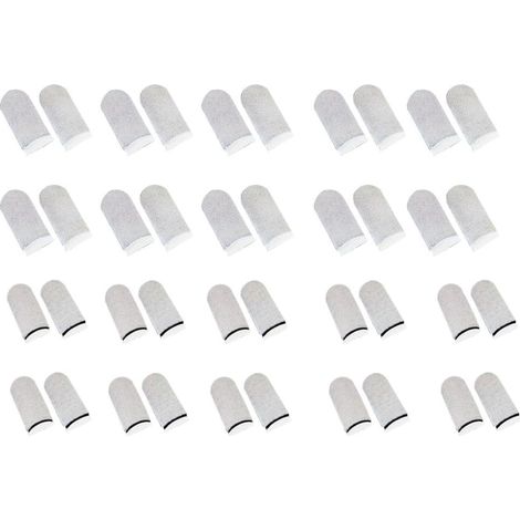 Gaming Finger Cots Respirant Anti-Transpiration ÉCran Tactile Finger Cots Verre Argent Fibre Mobile Tactile AntidéRapants (1/5)