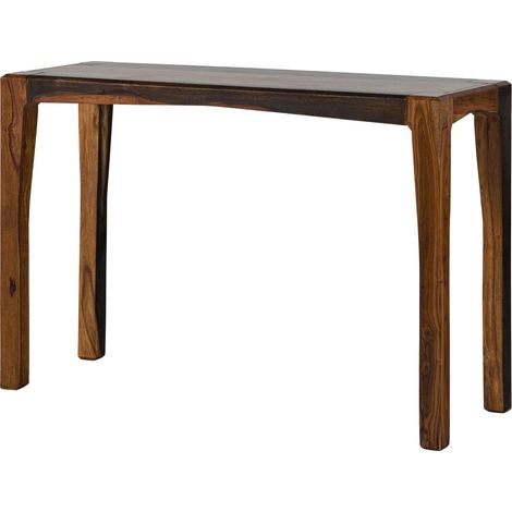 ANCONA 203 Tavolo da consolle in legno di sheesham - laccato / marrone scuro 120x42x80
